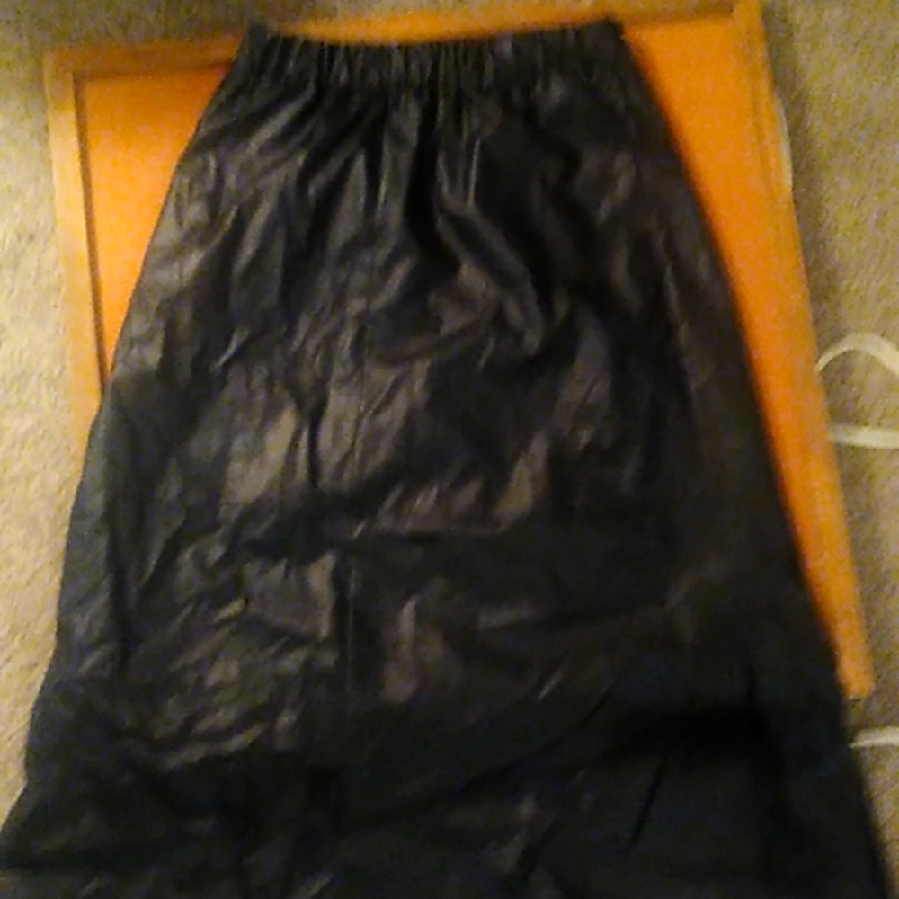 SAKS leather skirt. Worn once.